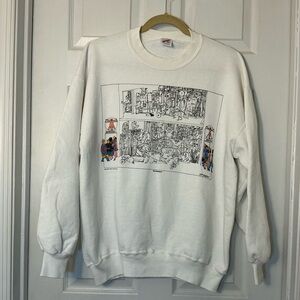 Vintage 1990s Jerzees USA Sweatshirt “The Gladiators” Graphic • XL
